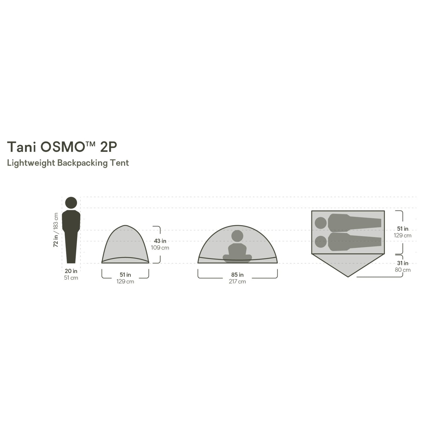 Nemo Mayfly Osmo 2P - 2-Personen Zelt
