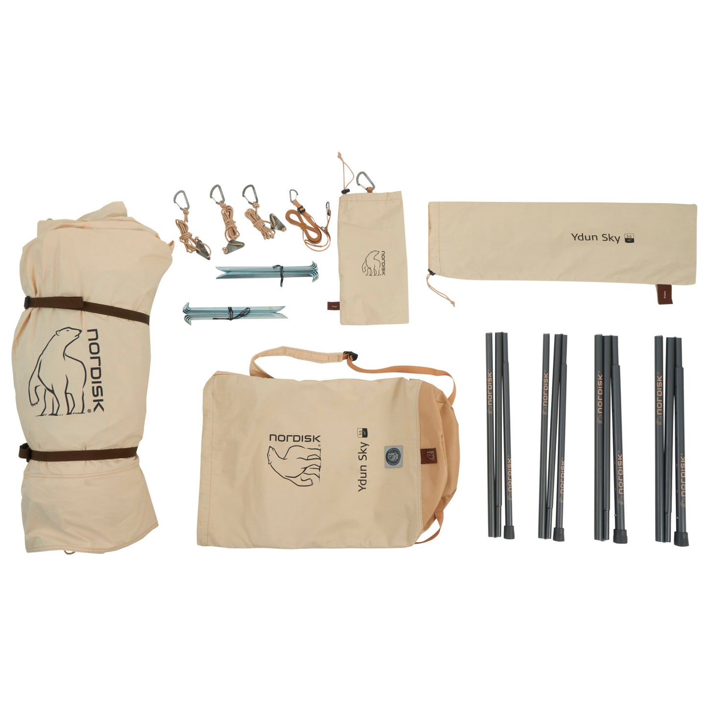 Nordisk Ydun Sky 5.5 Technical Cotton Tent - 3-Personen Zelt