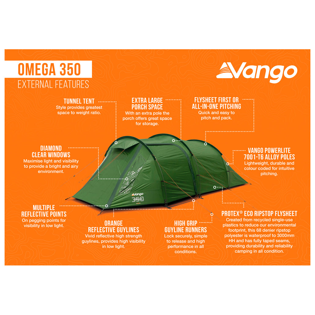 Vango Omega 350 - 3-Personen Zelt