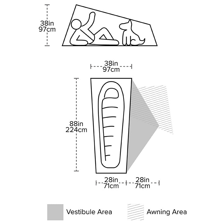 Big Agnes Copper Spur UL1 - 1-Personen Zelt