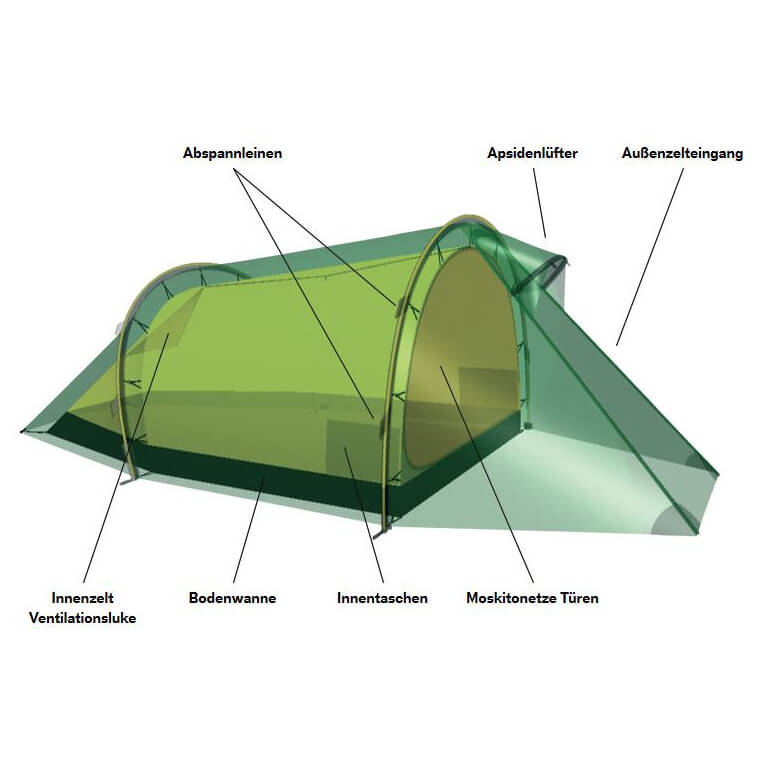 Hilleberg Nallo 3 - 3-Personen Zelt