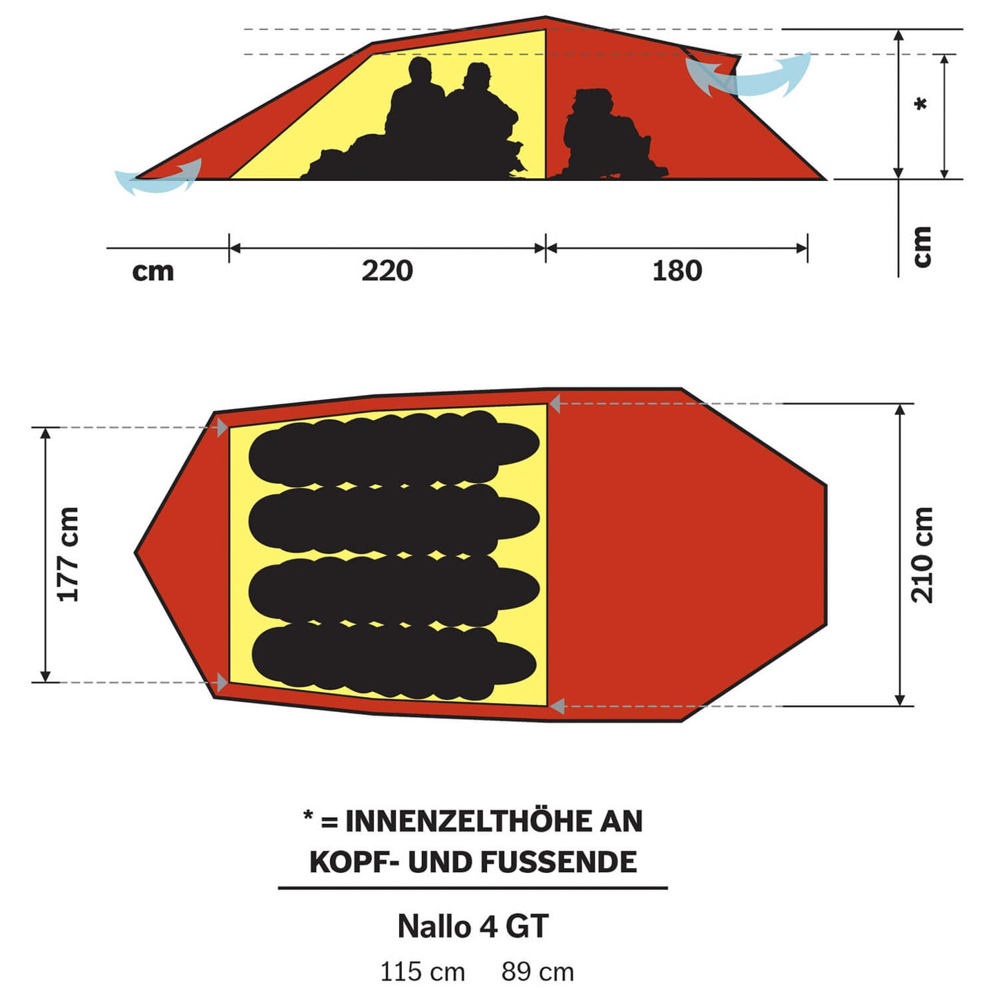 Hilleberg Nallo 4 GT - 4-Personen Zelt