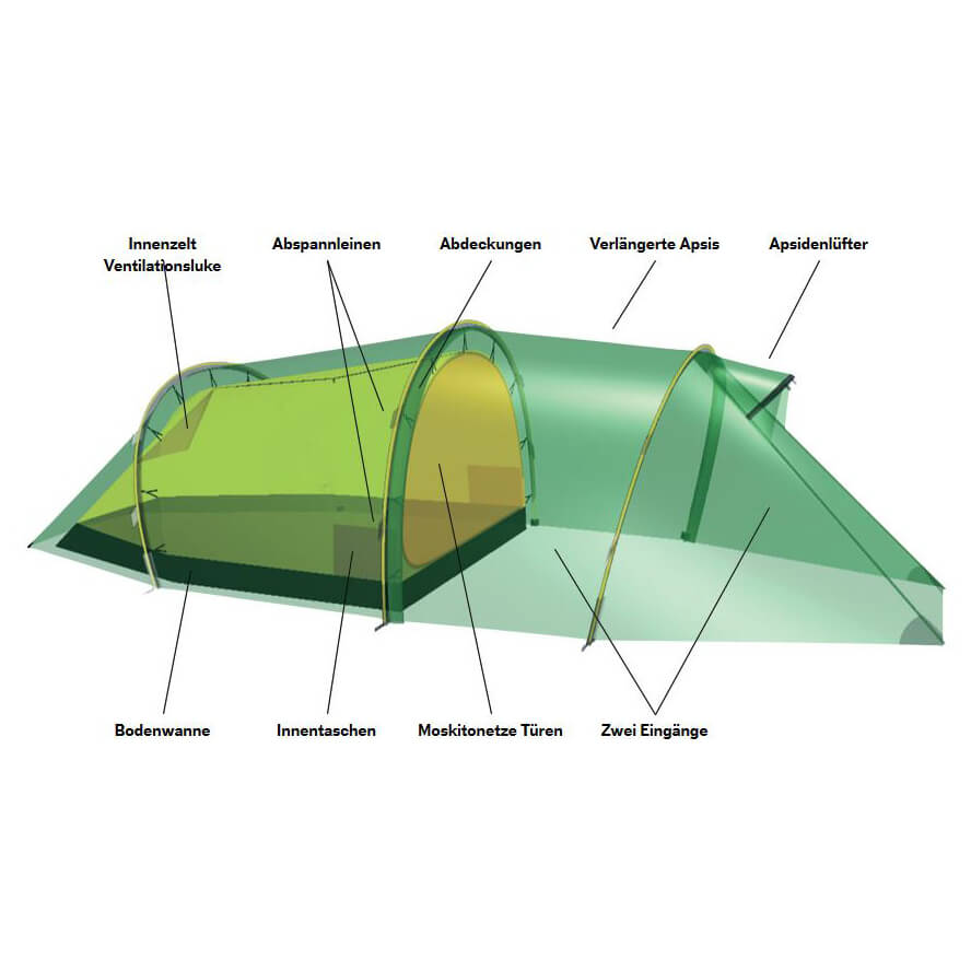 Hilleberg Nallo 4 GT - 4-Personen Zelt