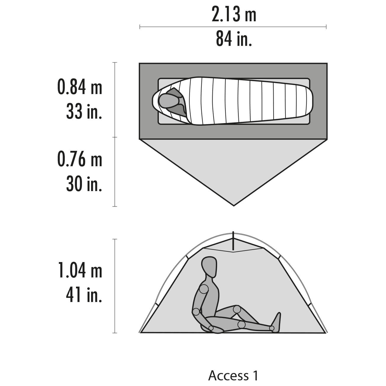 MSR Access 1 Tent - 1-Personen Zelt