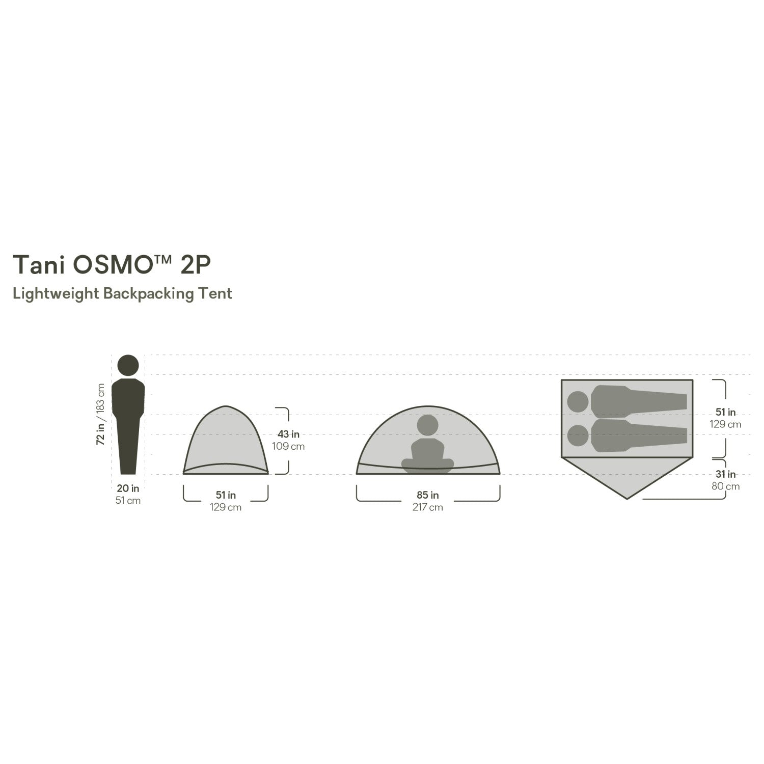 Nemo Mayfly Osmo 2P - 2-Personen Zelt