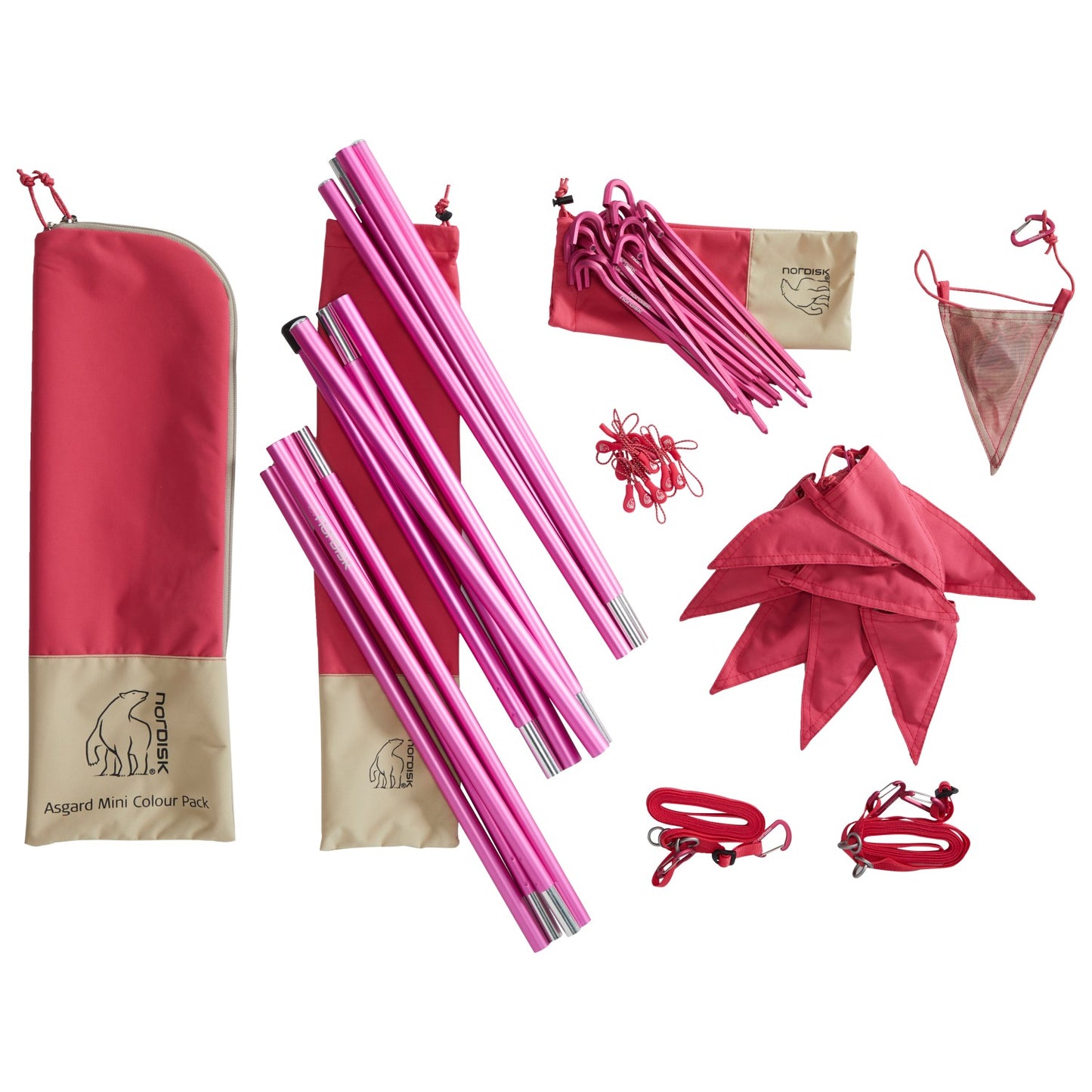 Nordisk Asgard Tech Mini Tent Incl. Color Pack - 2-Personen Zelt