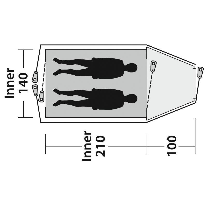 Outwell Cloud 2 - 2-Personen Zelt