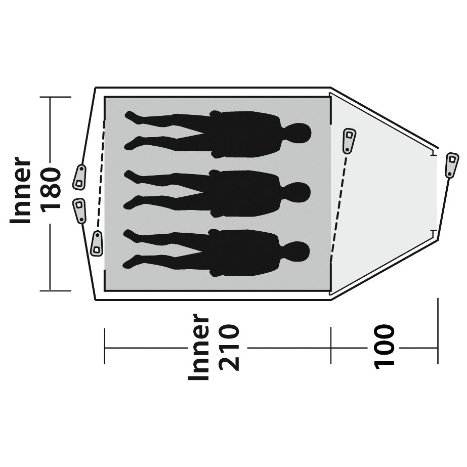 Outwell Cloud 3 - 3-Personen Zelt