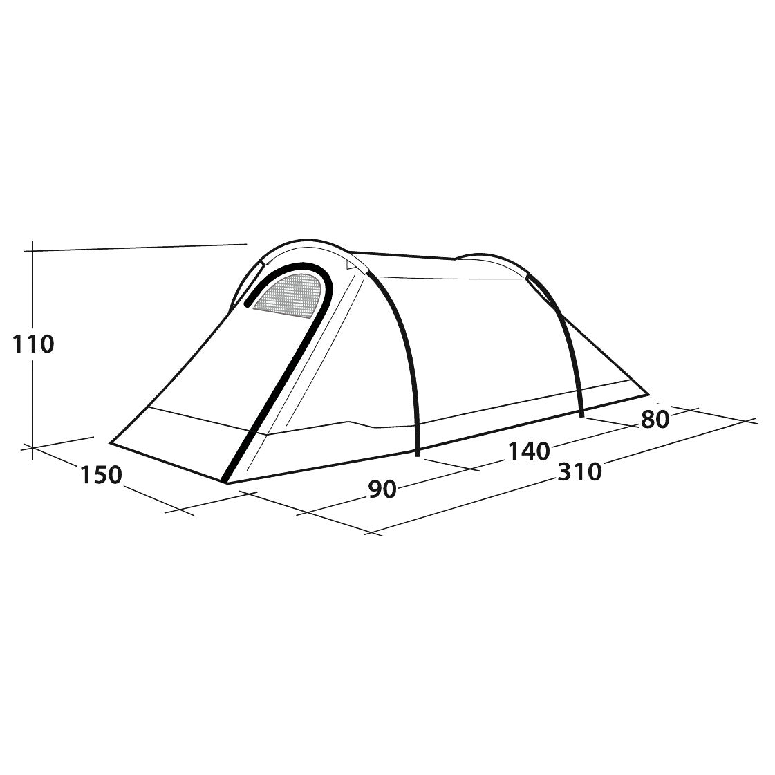 Outwell Earth 2 - 2-Personen Zelt