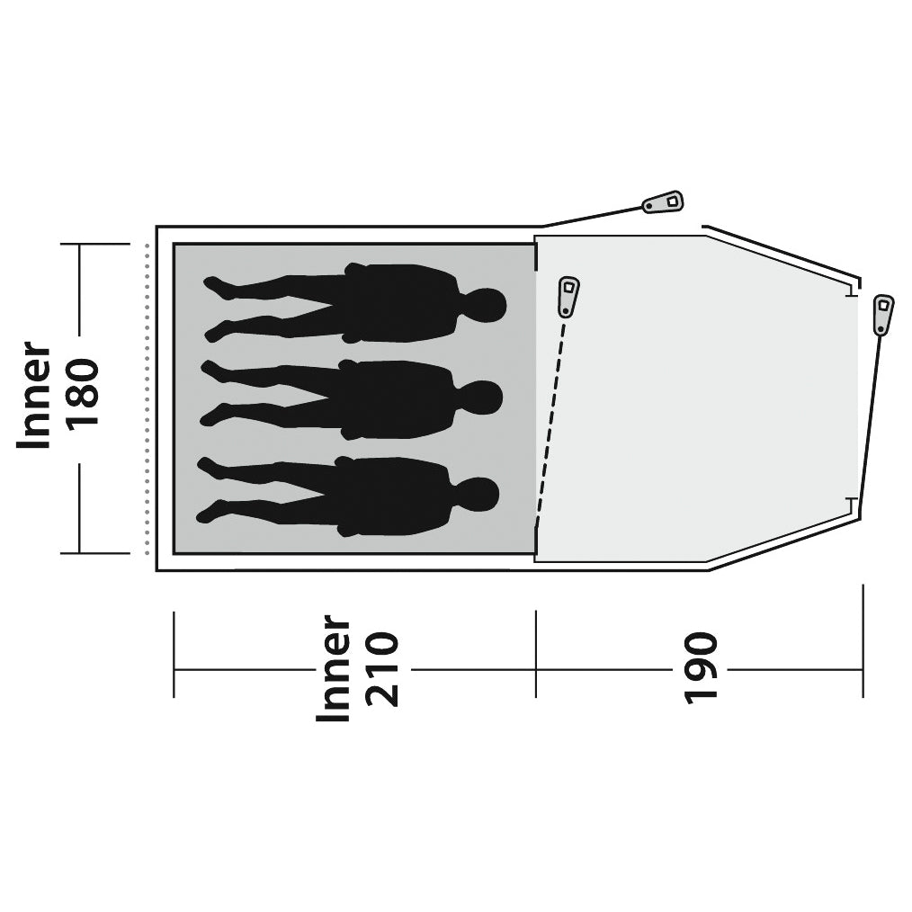 Outwell Earth 3 Plus - 3-Personen Zelt