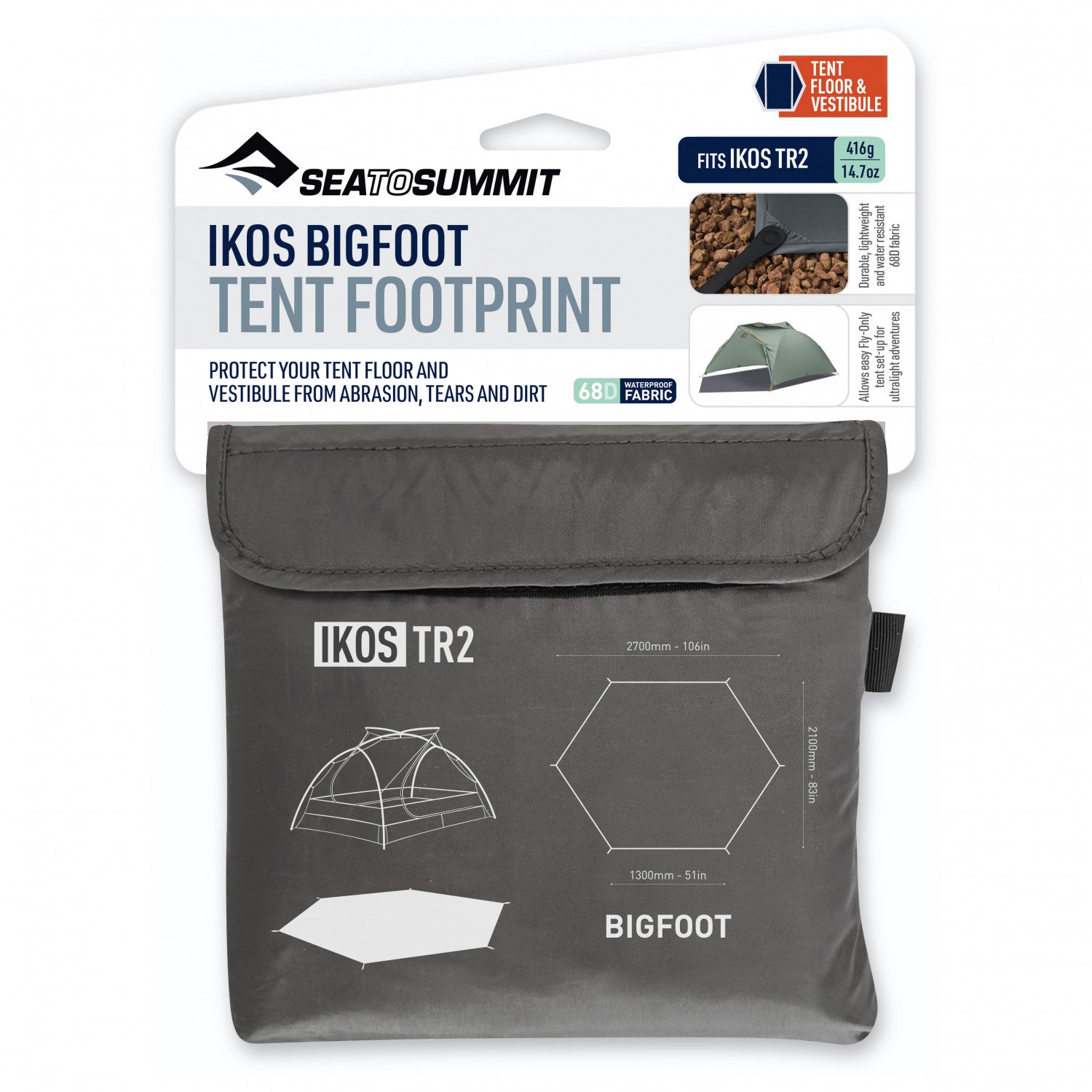 Sea To Summit Ikos TR Footprint 2 Person - Zeltunterlage