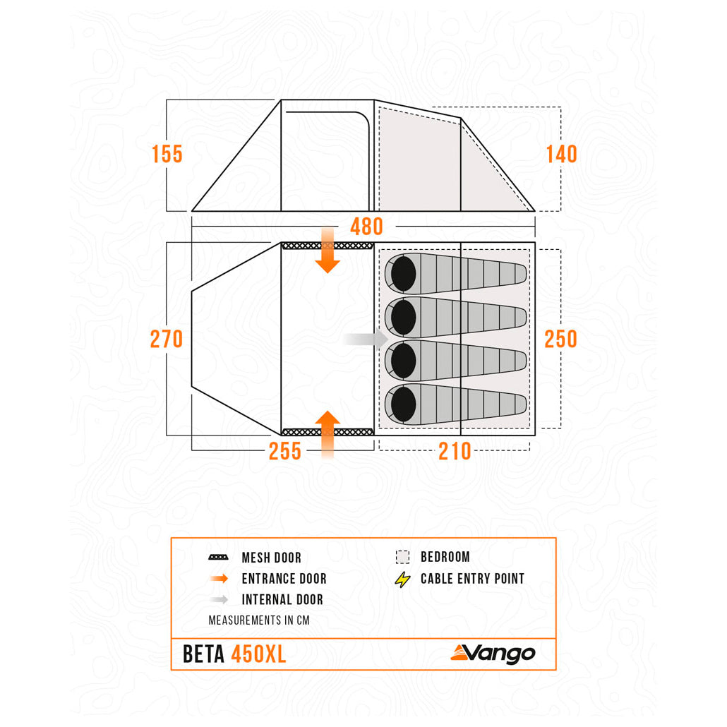 Vango Beta 450XL - 4-Personen Zelt