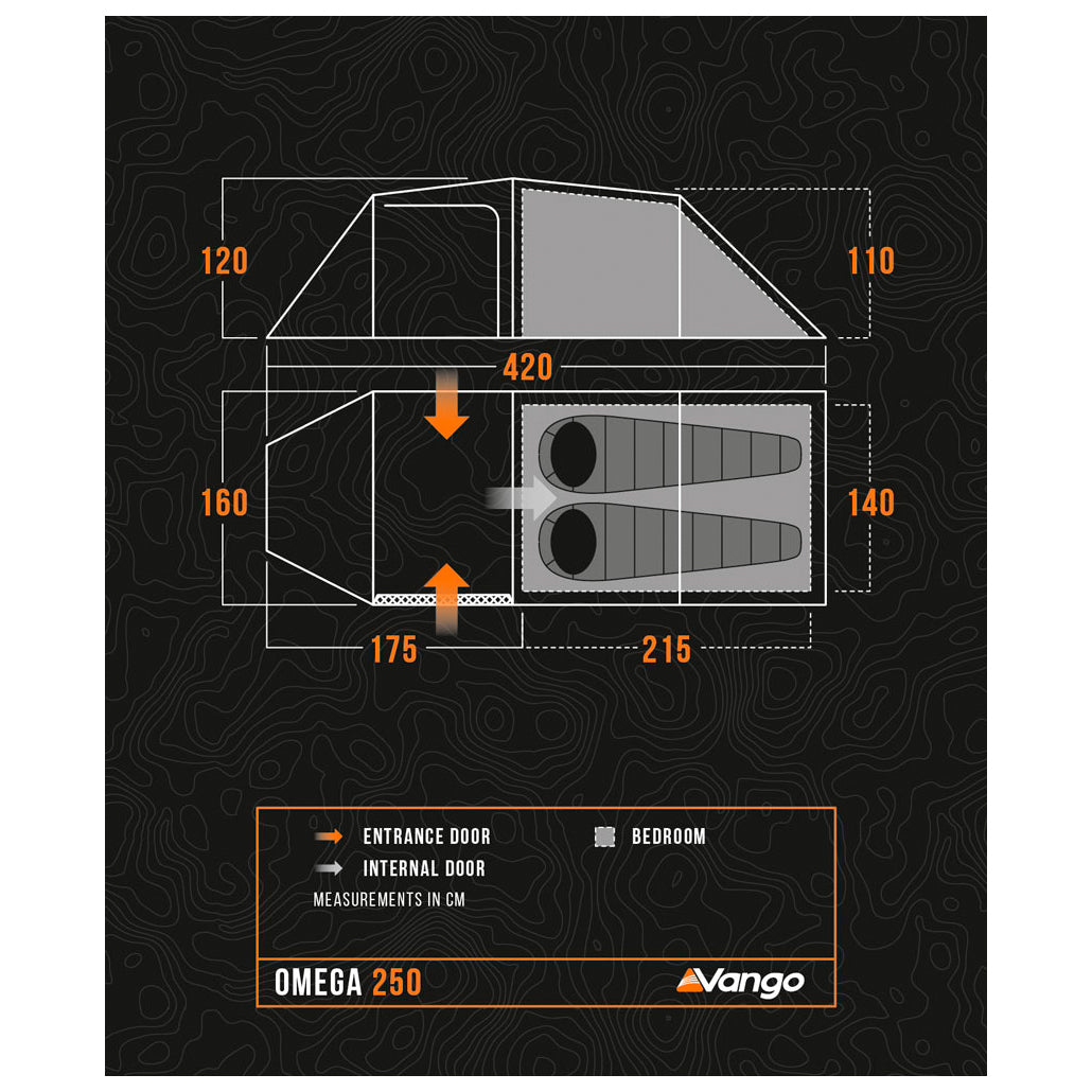 Vango Omega 250 - 2-Personen Zelt