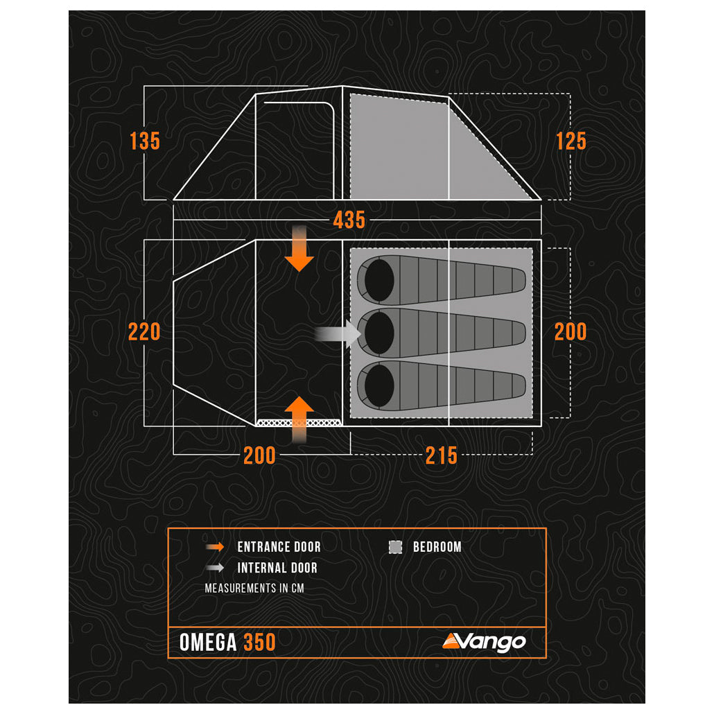 Vango Omega 350 - 3-Personen Zelt