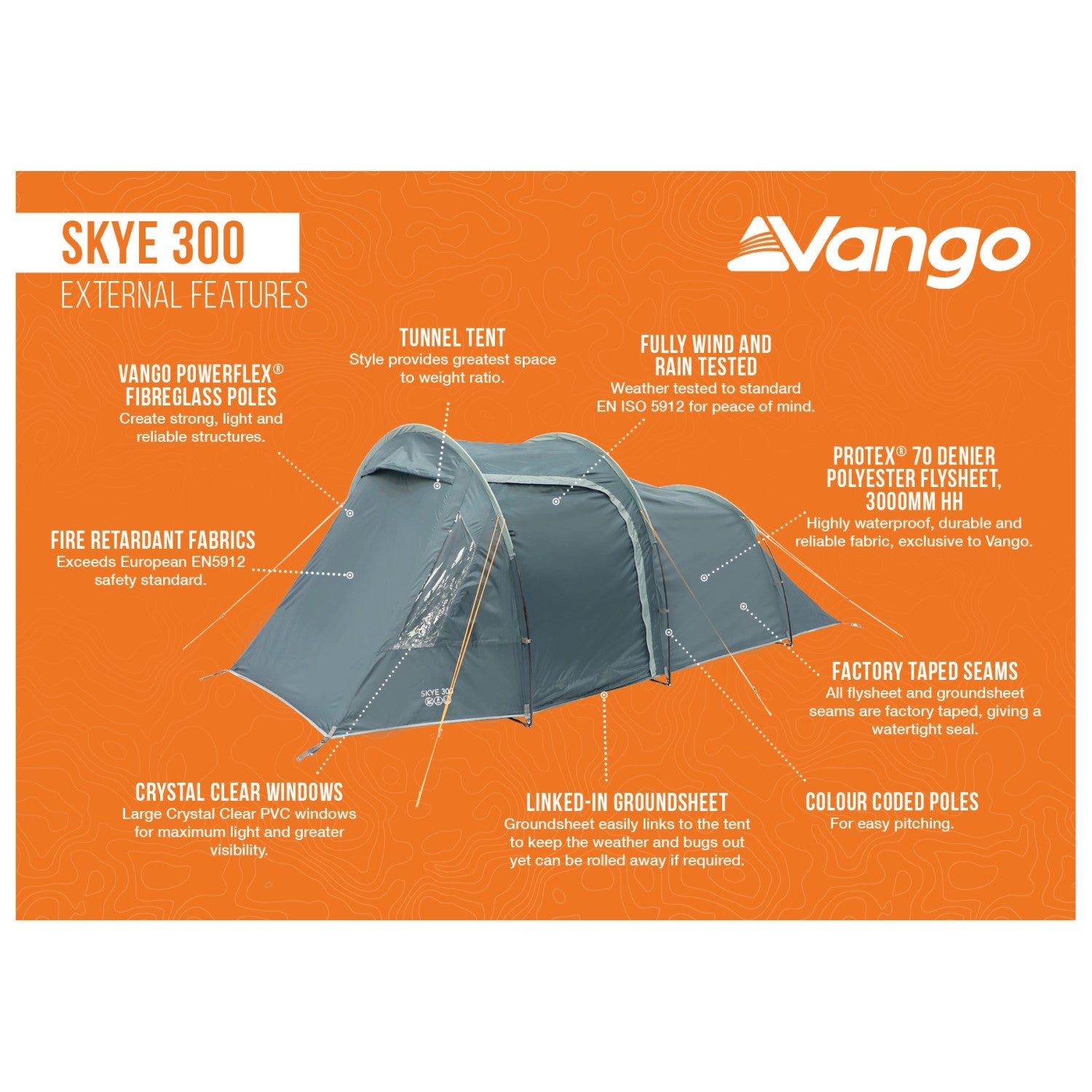 Vango Skye 300 - 3-Personen Zelt