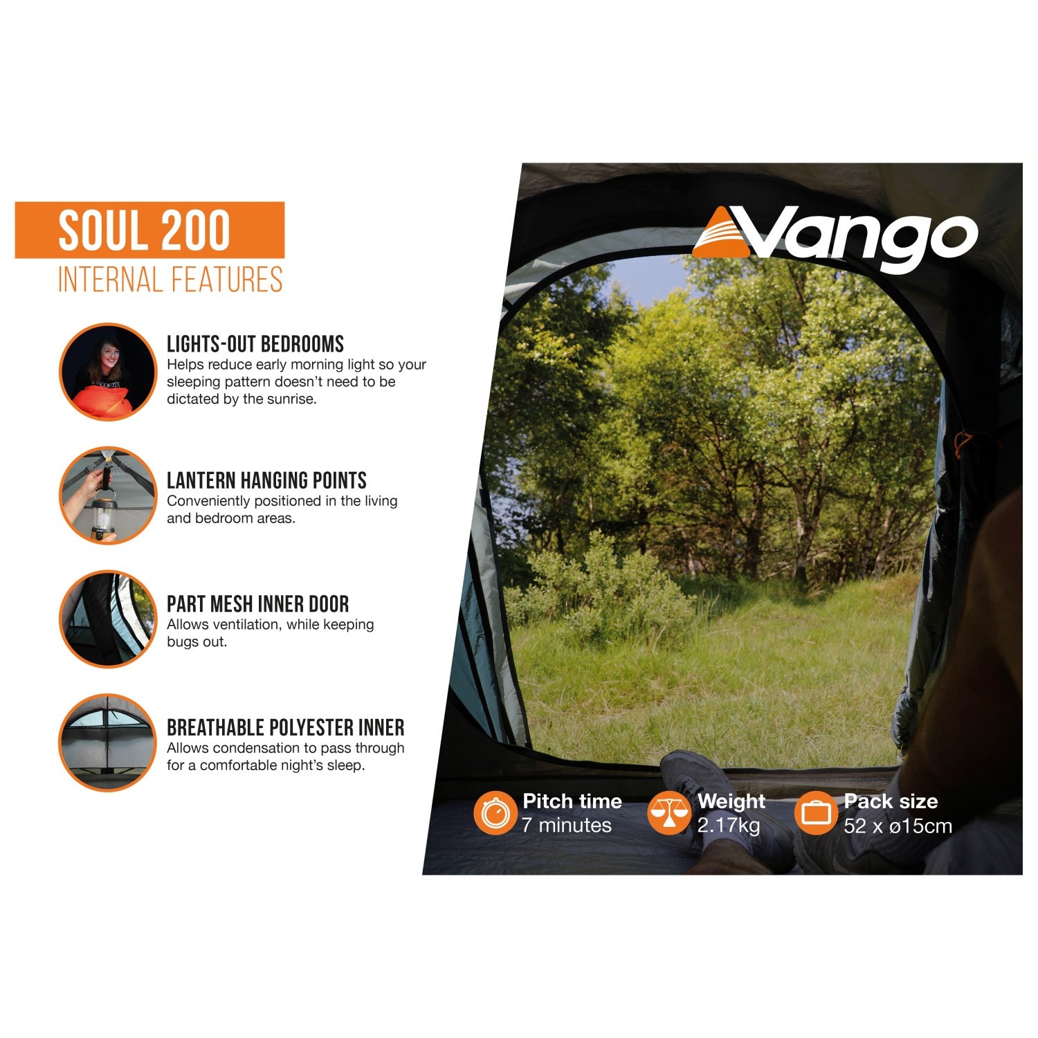 Vango Soul 200 - 2-Personen Zelt