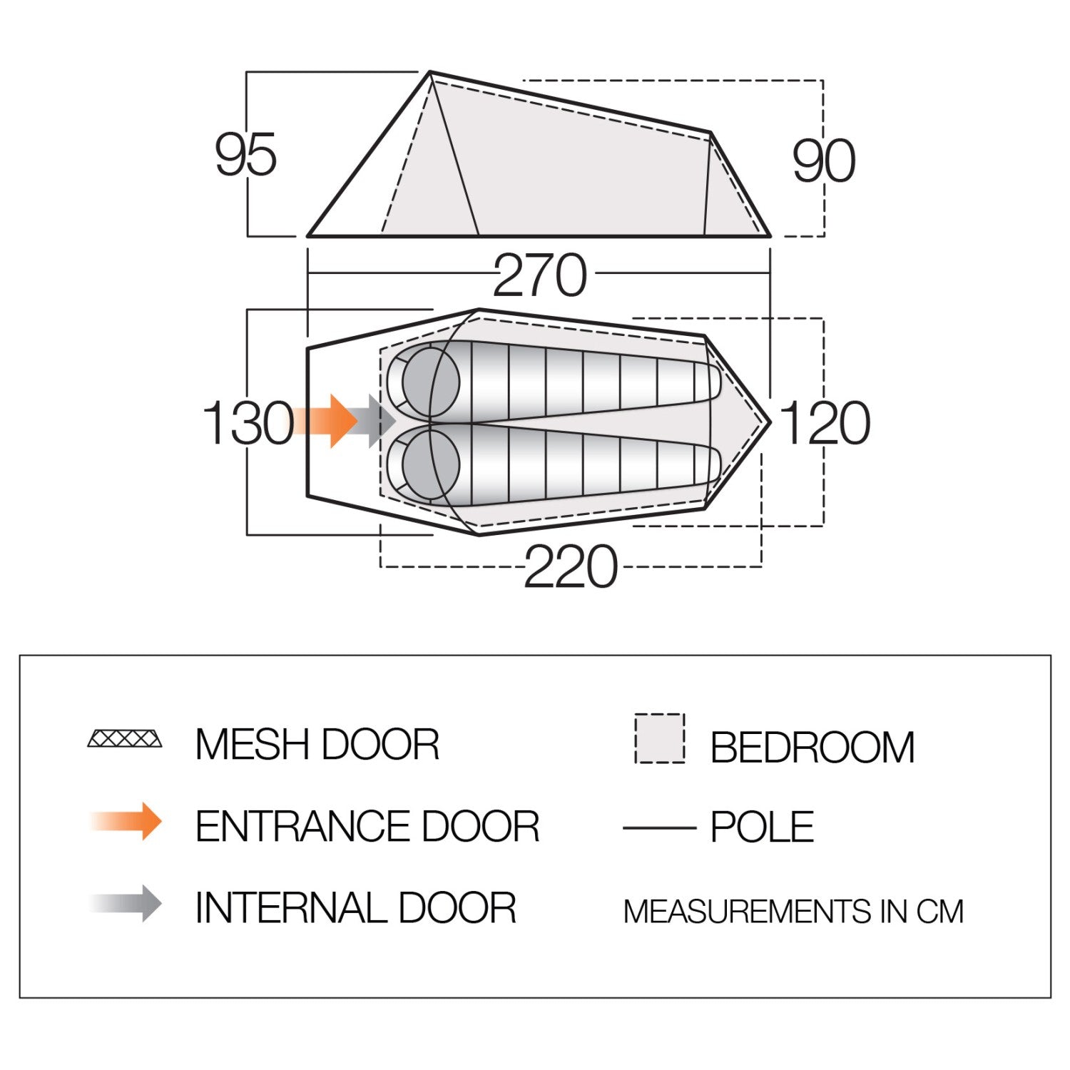 Vango Soul 200 - 2-Personen Zelt